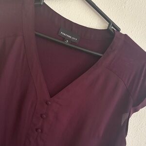 Fortune + Ivy Women's Plum Blouse